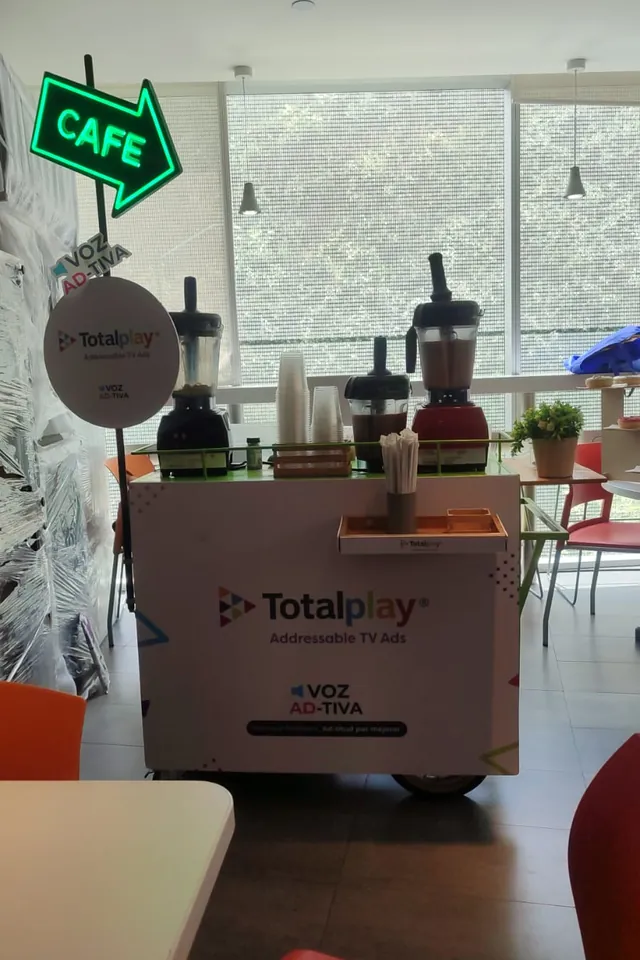 Café con Ruedas en el evento corporativo de Totalplay