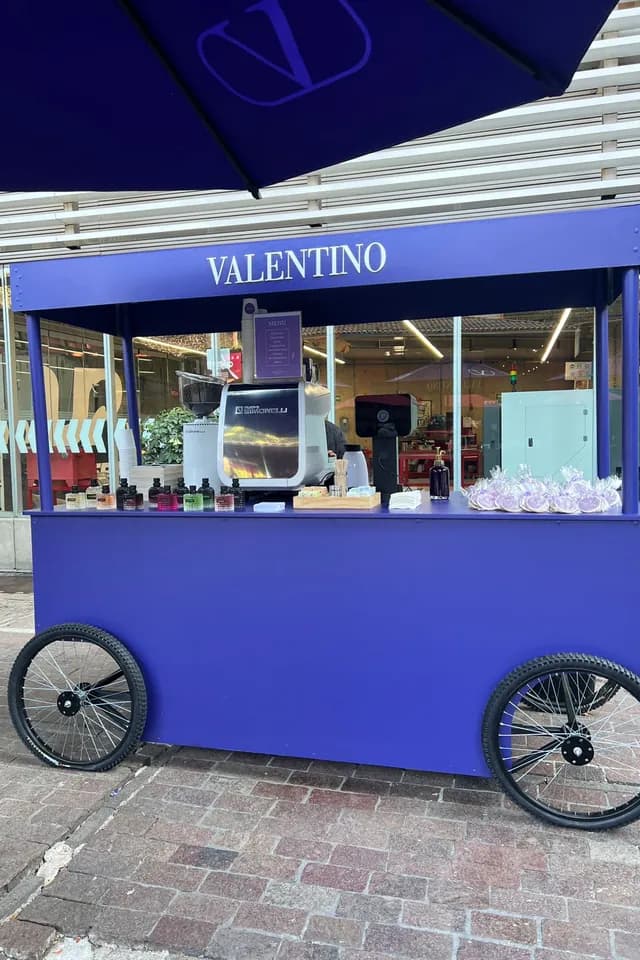 Café con Ruedas en el evento corporativo de Valentino